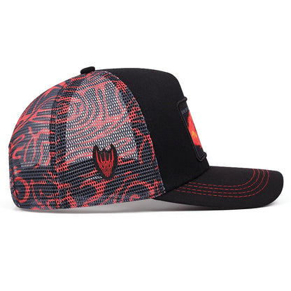 Sauronin silmä -graffitibaseball-lippis, hiphop-verkkolippis, trucker-lippis