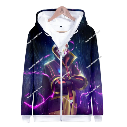 2024 New Game Zipper Hoodie, Children's Sweatshirt Fortnite Pullover Sweatshirts, Fashion Boys and Girls Clothing