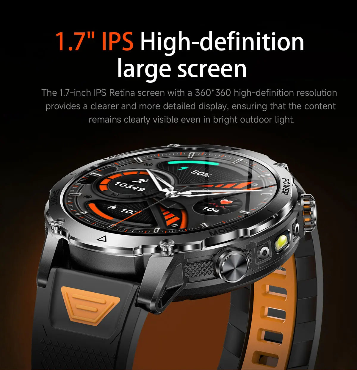 2026 TANK Ultra New 1400mAh Big Battery Smart Watch Men GPS path Sport Flashlight BT Call Waterproof Outdoor Military Smartwatch