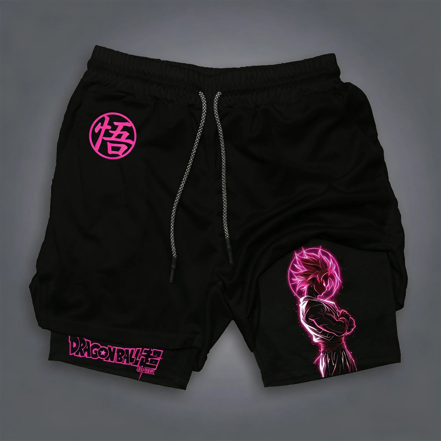 Dragon Ball Anime GOKU Peripheral Printed Double Layer Shorts 2026 Latest Spring and Summer Sports Men's Loose Breathable Pants