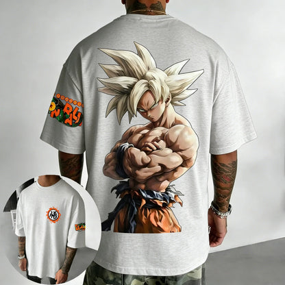 Dragon Ball Anime Pure Cotton T-shirt Summer New Goku Printed Men's and Women's Harajuku Hip Hop Casual Short Sleeve Top