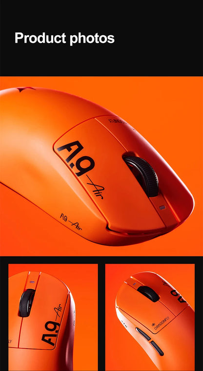 Безжична геймърска мишка ATK Dragonfly A9 Ultimate A9 Air PAW3950, ултралека ергономична e-sports мишка за FPS геймъри, CSGO A9 Ultra