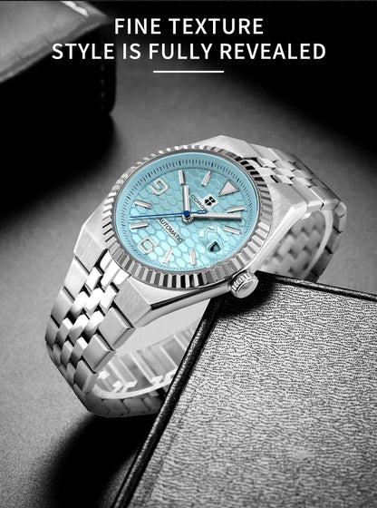 Custom Pilot Watch NH35 Automatic Mechanical Men's Watch Sapphire Crystal Luminous 100M Water Resistant Cushion Case Dive Watch