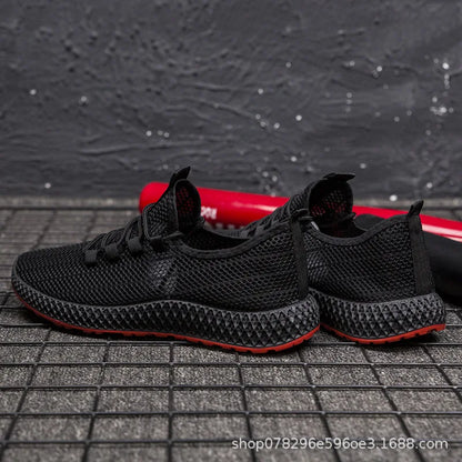 New Men's Casual Sports Shoes Outdoor Thick Bottom Versatile Summer Workwear Trendy Shoes Anti-Slip Wear-Resistant Rubber Sole