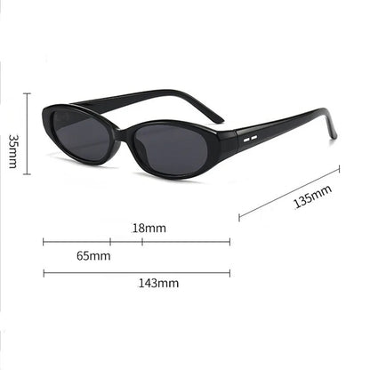 Retro Oval Sunglasses for Women Men Chic Cat Eye Y2K Designer UV400 Sun Glasses Outdoor Sports Eyewear Hiking Cycling Shades