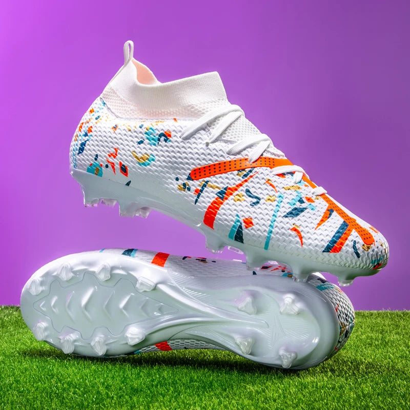 Nouvelles chaussures de football pour hommes, chaussures d'entraînement, crampons de football, baskets de match, chaussures de sport pour terrain gazonné, antidérapantes, professionnelles, ultralégères, unisexes.