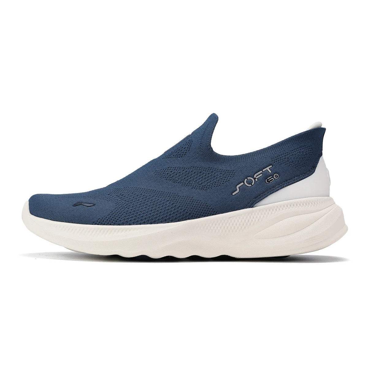 Li-Ning SOFT GO 2 KNIT slip-on-skor för män, bekväma och stabila promenadskor med dämpning, LiNing-mesh, jogging- och vardagsskor AGLV017