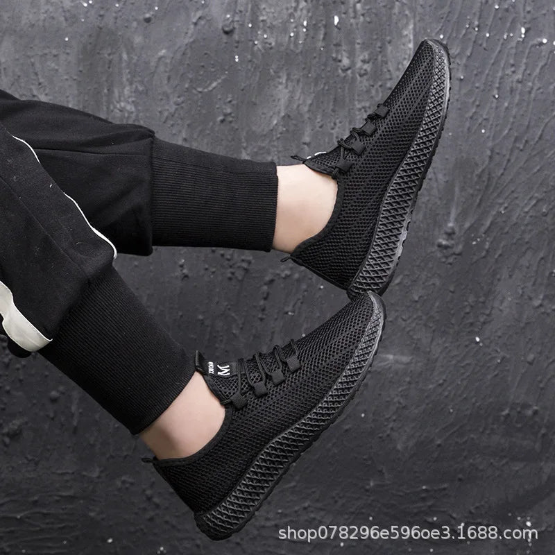 New Men's Casual Sports Shoes Outdoor Thick Bottom Versatile Summer Workwear Trendy Shoes Anti-Slip Wear-Resistant Rubber Sole