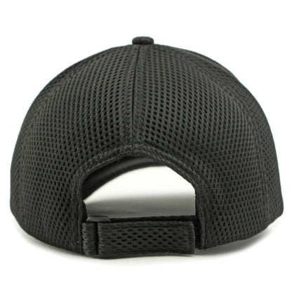 HT4828 Gorra de béisbol de ala corta de 5 cm para hombre, 6 paneles, gorra de béisbol de malla transpirable, gorra tipo «trucker», para hombre y mujer, lisa, sin estampados, con cierre a presión