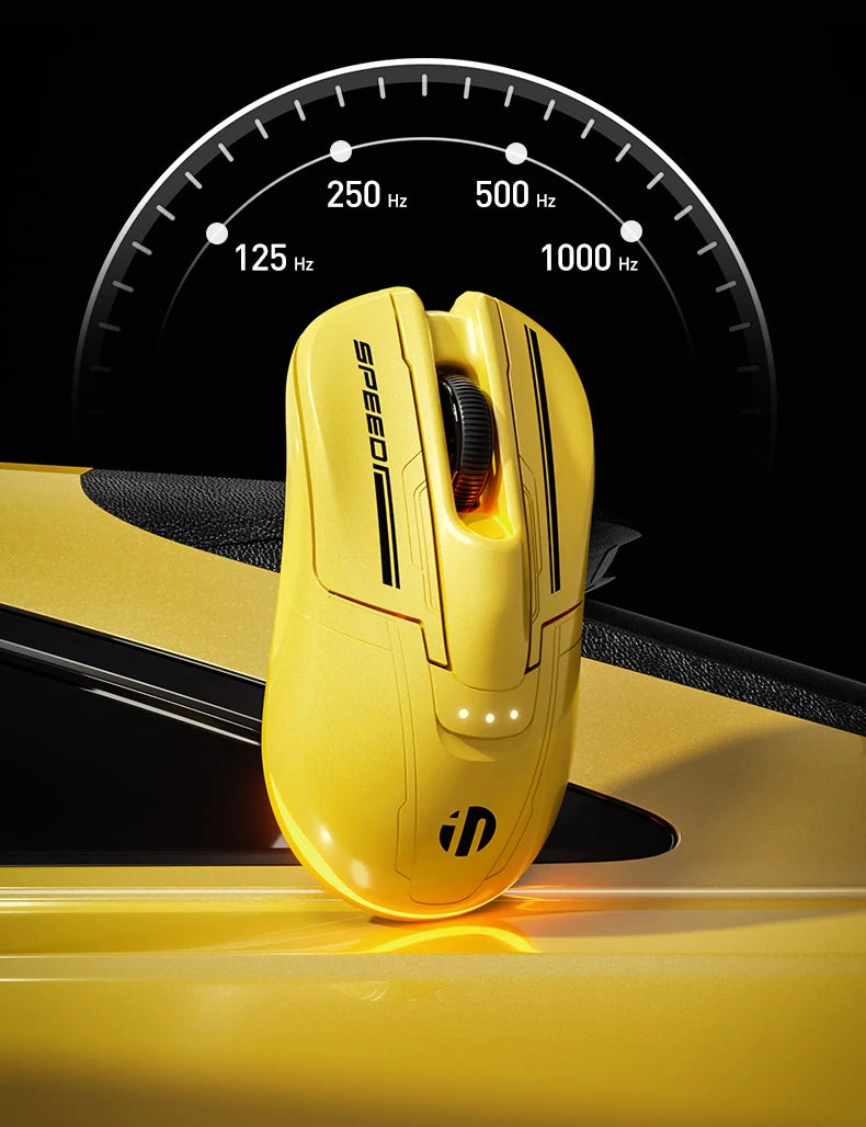 INPHIC Super Racing Car Series kabellose Bluetooth-Gaming-Maus 500mA mit Akkustandsanzeige und anpassbaren Lichteffekten
