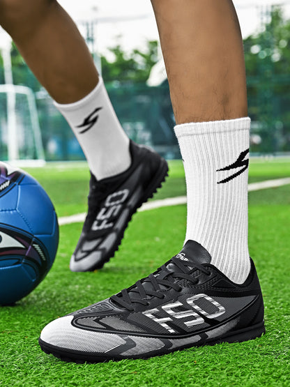 Chaussures de football basses populaires, crampons cassés, modèles unisexes TF et FG, 2 couleurs au choix, respirantes et antidérapantes