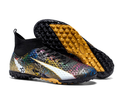 Chaussures de football coordonnantes pour hommes et femmes, chaussures de football professionnelles pour enfants, chaussures de football athlétiques en plein air, TF, FG