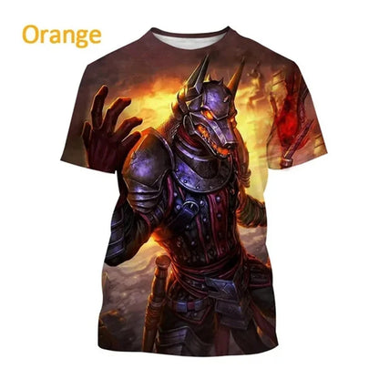 Grim Reaper Anubis Tee Shirts 3D Printed Ancient Egyptian God T Shirt Eye of Egypt Pharaoh Fashion Harajuku Short Sleeve T-shirt