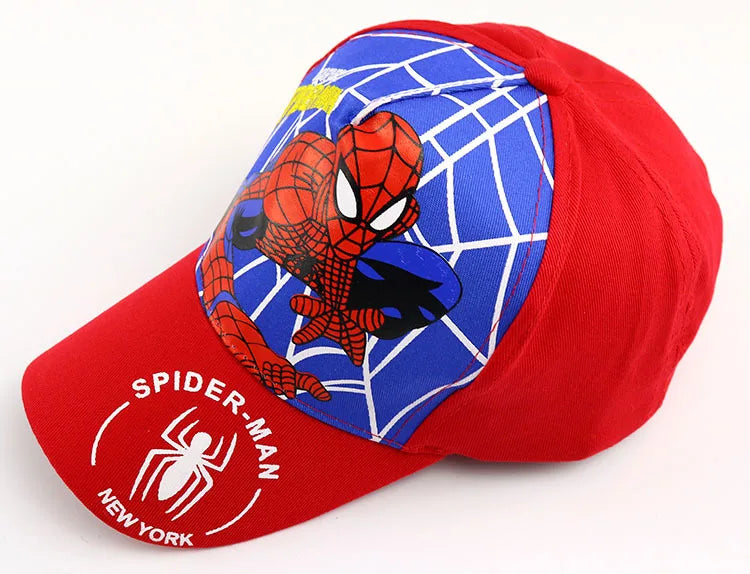 Marvel Anime figurka Spider-Man kreslená baseballová čepice bavlna polyester čepice s kšiltem pro chlapce a dívky čepice a doplňky k hlavě dětský dárek k narozeninám