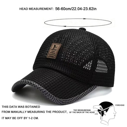 Unisex Label Mesh Breathable Baseball Caps Spring and Summer Outdoor Adjustable Casual Hats Sunscreen Hat Sports Cap