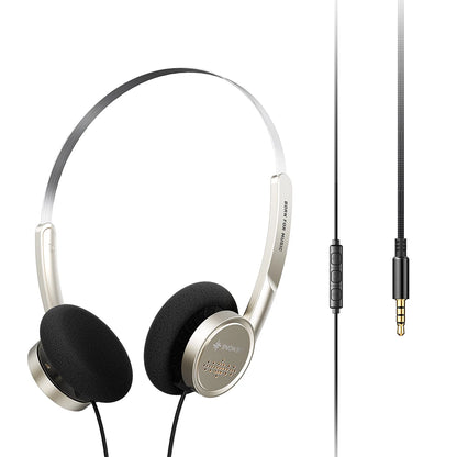 Snowsky/FiiO Wind 3.5mm ON-Ear Headphones for Recording Gaming with Microphone, 40mm Diaphragms driver, HiFi Sound