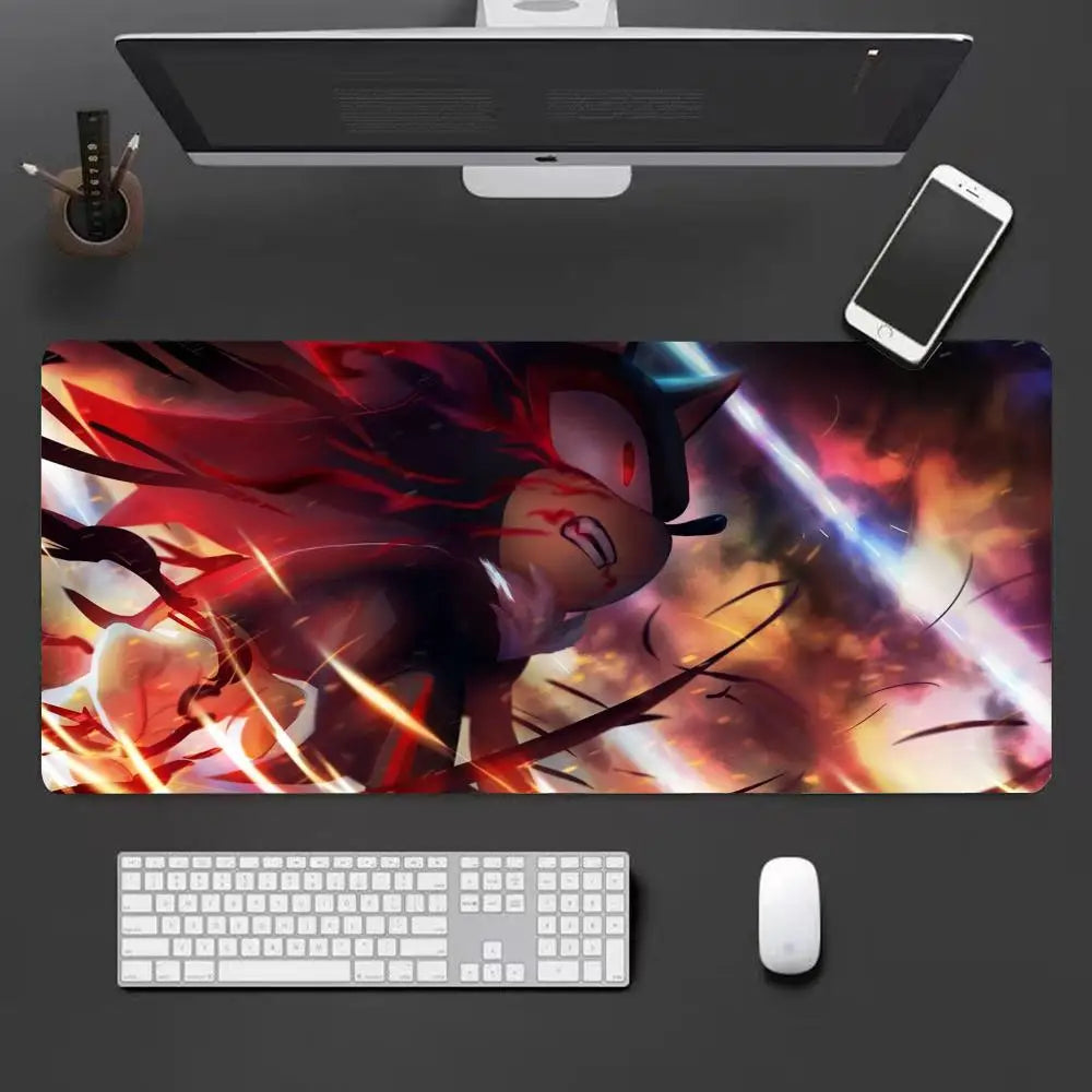 Keyboard Pad Padding Mat Anime Sonic The Hedgehog Mouse Mat Desk Mat With Pad Gaming Accessories Prime Gaming XXL HYBXXC