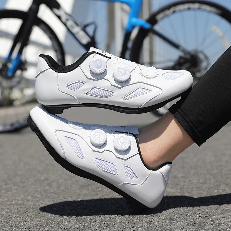 Mountain Bike Shoes Mens Cycling Shoes Quick Ratchet Buckle Compatible with SPD System Pedal for Indoor Outdoor Women MTB Shoes