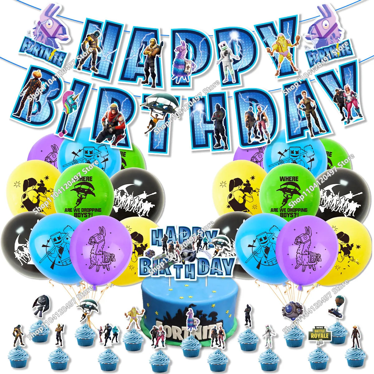 Set da 8 pezzi 10cm Fortnite Giocattoli Action Figure Modello Game Battle Royale Bambola Giocattolo Cool per Bambini e Ragazzi Regalo Divertente per Compleanno e Natale
