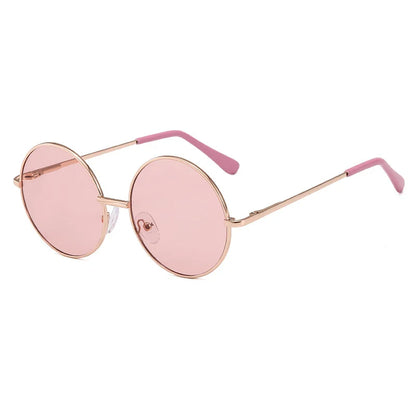 Children's sunglasses metal frame round sunglasses  simple anti ultraviolet tide children's glasses