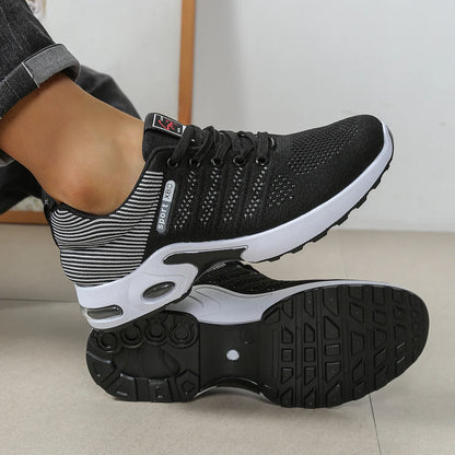 Men’s Casual Sports Shoes, Breathable Mesh Lace-Up Versatile Sports Shoes