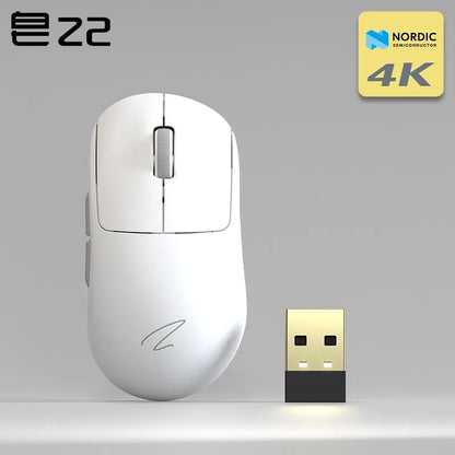 Zaopin Z2 Wireless Mouse 3 Mode Paw3395 4k Return Lightweight ESports Mouse Custom Computer Gaming PC Gamer Accessory Mice Gifts