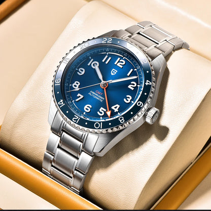 PAGANI DESIGN 2026 NEW Top GMT Men Automatic Mechanical Watches Pearl DG5833 Waterproof Luminous Sapphire Glass reloj hombre