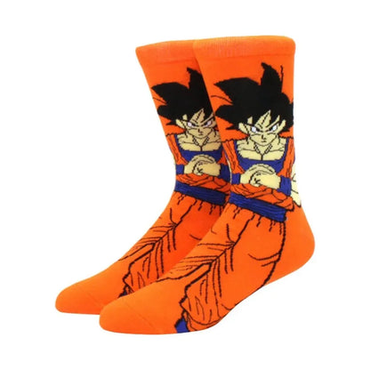 5Pairs Dragon Ball Unisex Cartoon Anime Socks Hip Hop Street Style Novelty Funny Casual Crew Socks for Men Women