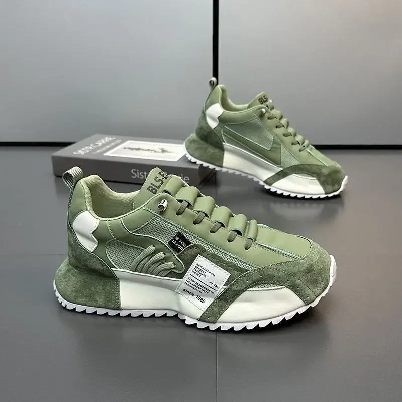 Baskets de luxe pour homme, chaussures de sport, mocassins, baskets casual pour homme à semelles épaisses, confortables, respirantes, tendance, au design original et personnalisées