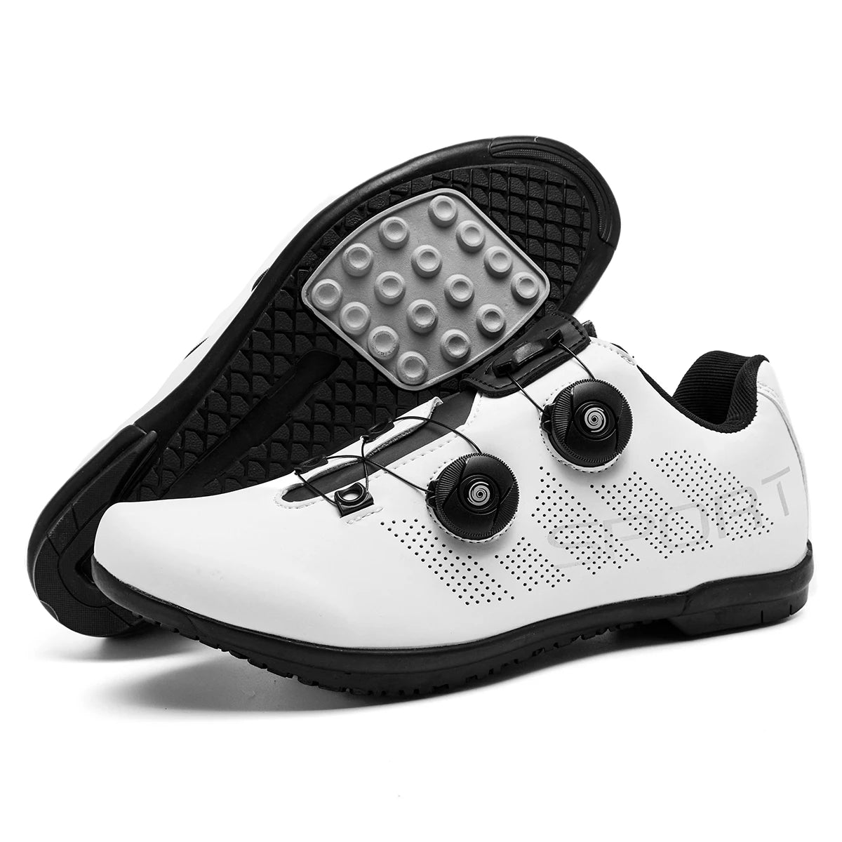 New outdoor rubber soled cycling shoes Breathable and comfortable professional sports rubber cycling shoes