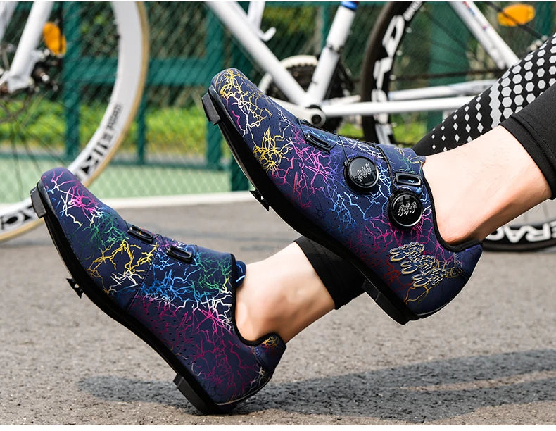 2025 Cycling Sports Shoes MTB and Cleats Men's Sports Speed Cycling Shoes Women's Mountain Racing Flat SPD Road Cycling Shoes