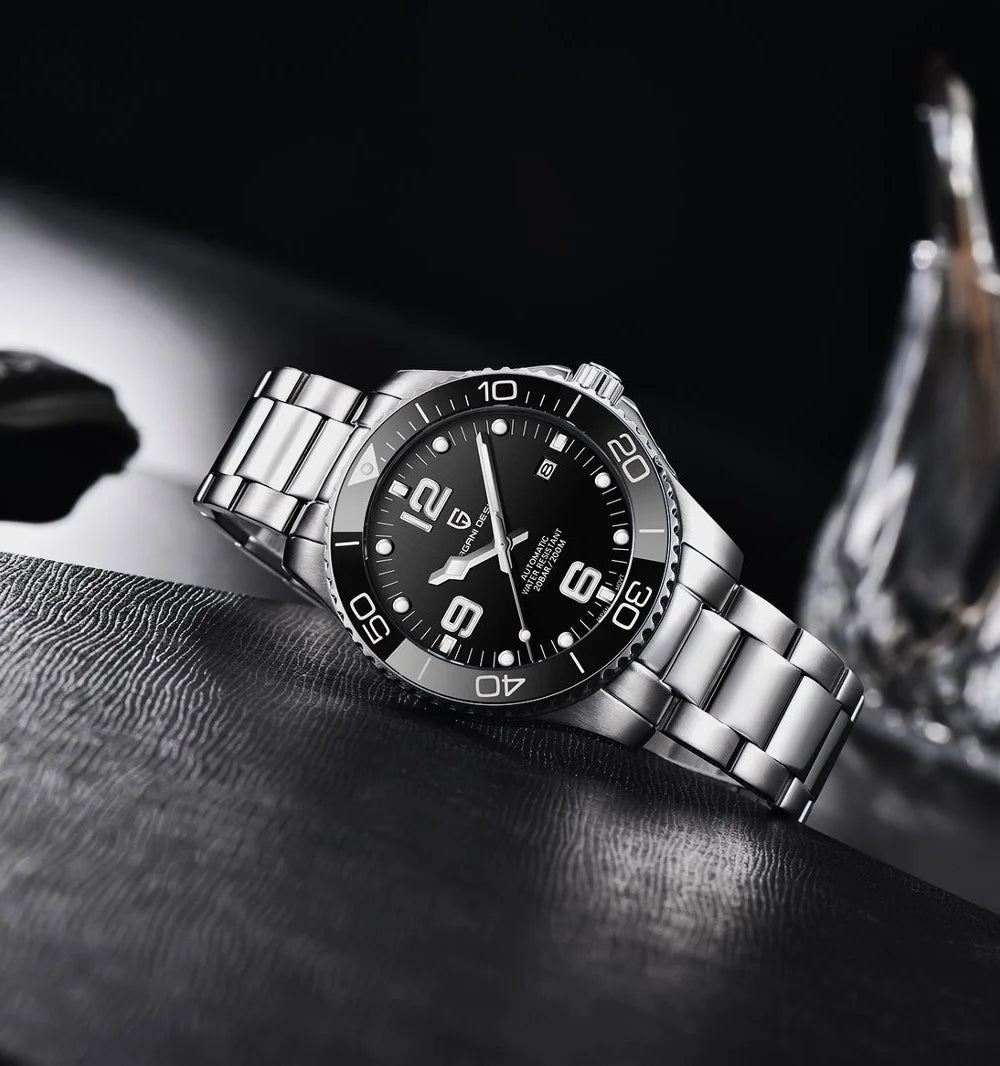 PAGANI DESIGN Men's Luxury Mechanical Watch Japan MIYOTA 8215 Automatic Movt Wristwatch 200m Waterproof Reloj Hombre PD-1702