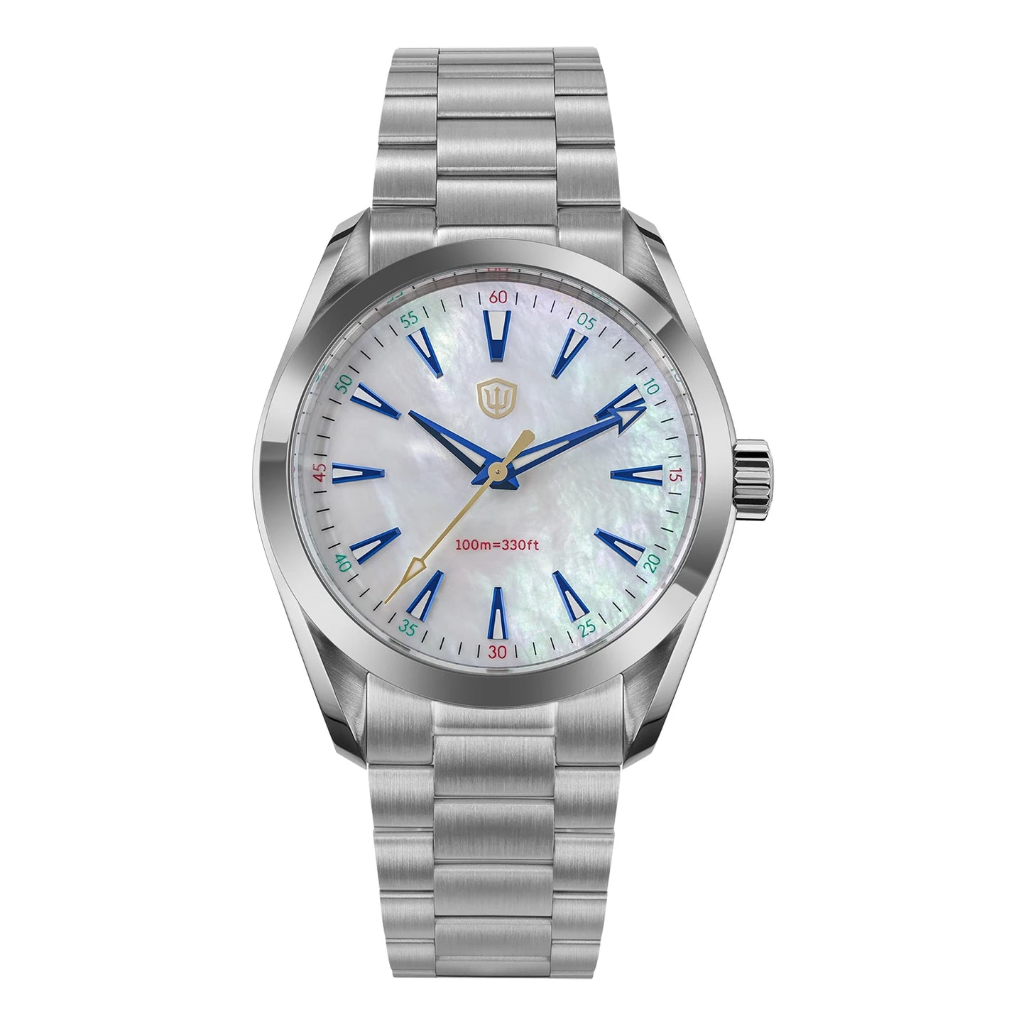 Watchdives WD0006 V2 Watch VH31 Sweep Second Quartz Movement Sapphire Luminous Stainless Steel Watches Waterproof 38mm Watch