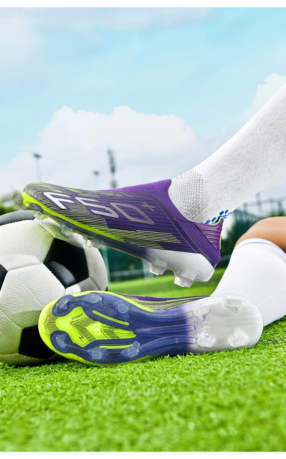 New Men's Football Boots Non Slip Comfortable Soccer Shoes Turf Ultralight Fg Grass Cleats Futsal Sport Indoor Adult Non-Slip
