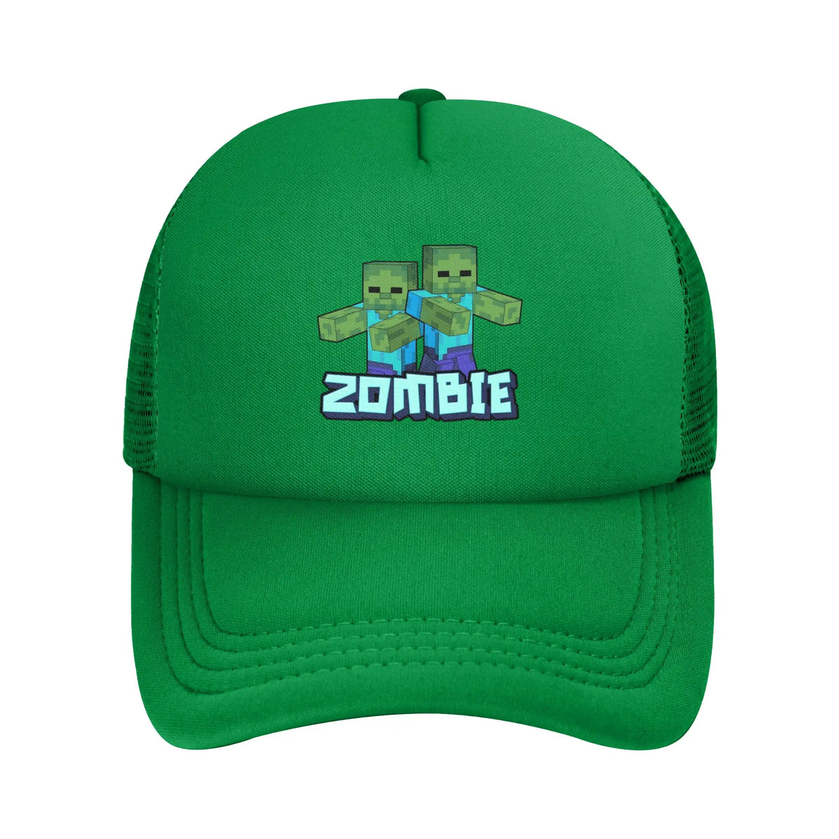 Hoekige avonturier ontdekt een Creepers-monster achter zich Truckerpet Zonnehoeden Verstelbare snapback-petten Mesh-baseballpet