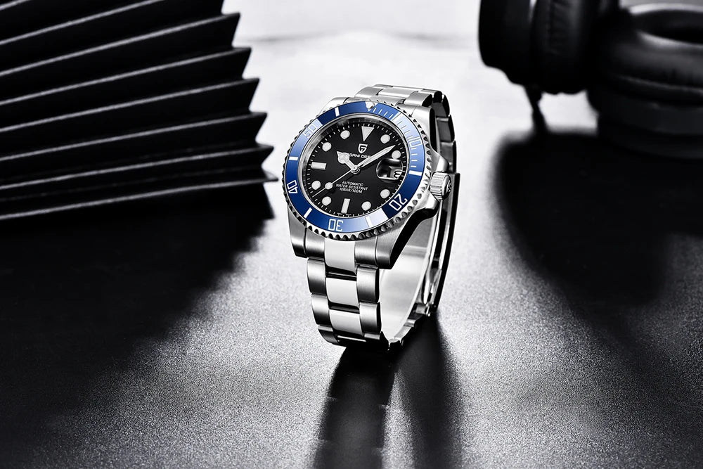 PAGANI DESIGN Men's Automatic Mechanical Watch PD1661 8215 Dive Stainless Steel Waterproof Clock Sapphire Reloj Hombre