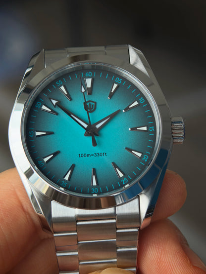 Watchdives WD0006 V2 Watch VH31 Sweep Second Quartz Movement Sapphire Luminous Stainless Steel Watches Waterproof 38mm Watch