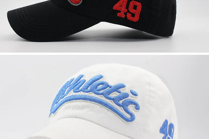 Big Letter Embroidery Baseball Cap Men Summer Casual Women Fashion Snapback Cotton Caps Visor Hip Hop Hat Autumn Adjustable