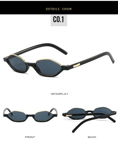 Half Frame Designer Small Sunglasses Women Cat Eye New Fashion Sun Shades UV400 Sun Glasses Brand