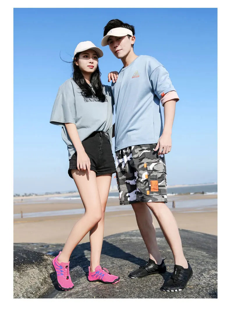 EOCENE Barfuß-Outdoor-Sportschuhe für Herren und Damen, schnell trocknende Aqua-Schuhe für Strand, Schwimmen, Fitness, Waten, Wandern und Radfahren