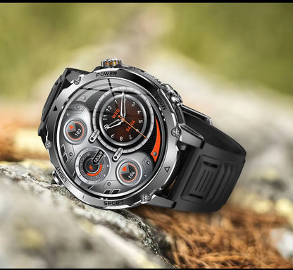 2026 TANK Ultra New 1400mAh Big Battery Smart Watch Men GPS path Sport Flashlight BT Call Waterproof Outdoor Military Smartwatch