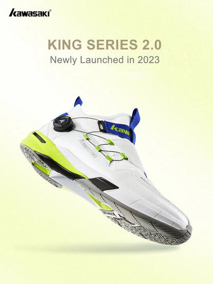 Zapatillas profesionales de bádminton Kawasaki King Series 2.0 para hombre y mujer, deportivas antitorsión originales, zapatillas de tenis para hombre, sneakers A3311