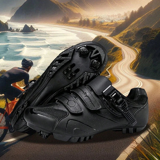 Neutral MTB Cycling Shoes, Compatible With Pelaton Road Cycling Shoes, Men's Cycling Sports Shoes, Reflective Strip Design