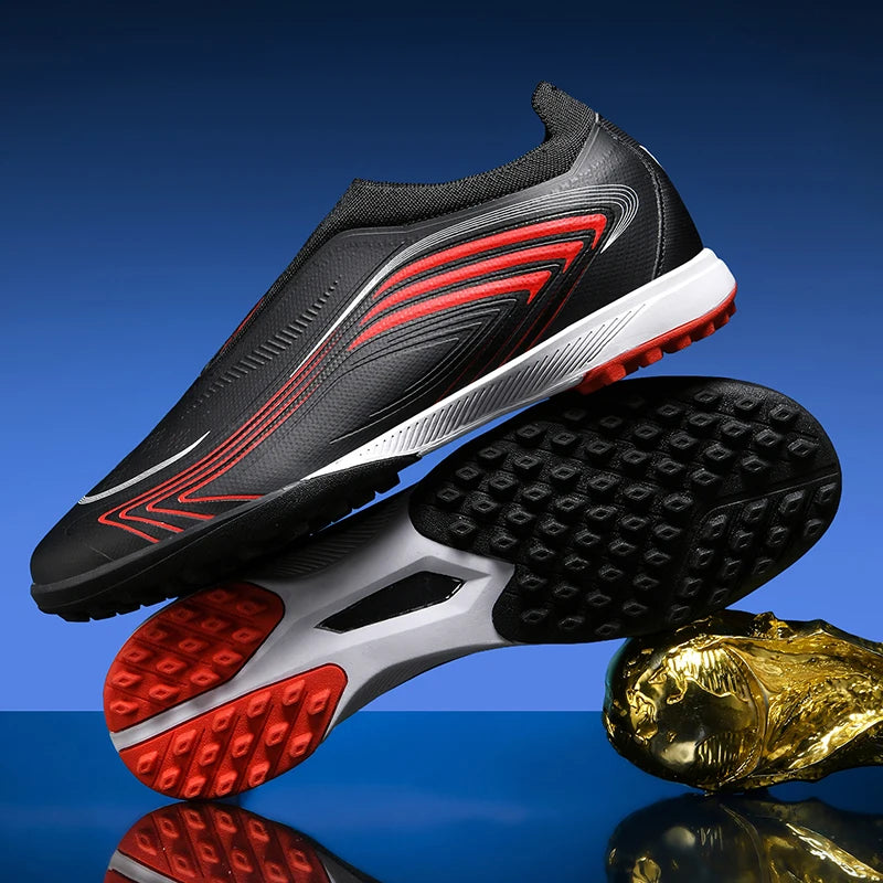 Nouvelles chaussures de football pour hommes, mi-hautes, de haute qualité, crampons pour terrain en gazon, baskets antidérapantes pour intérieur, très vendues, pour matchs en extérieur