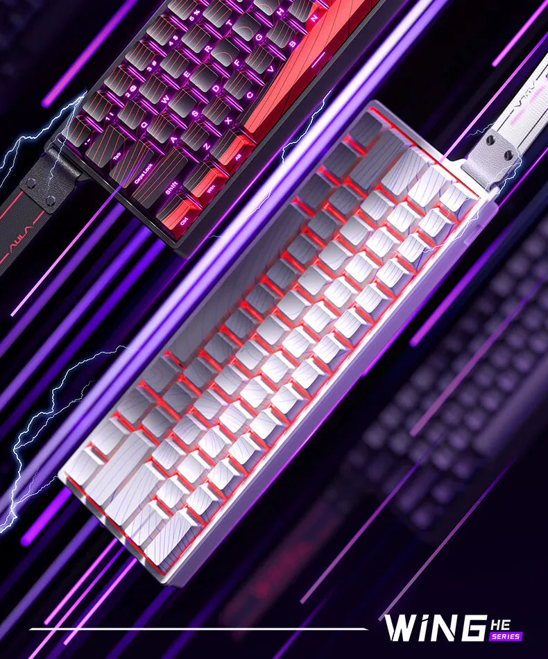 AULA WIN60 HE Wired Connection Magnetic Axis Keyboard RT Custom Mechanical Keyboard for E-sports Games 8K Polling Rate