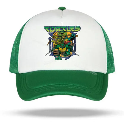 Teenage Mutant Ninja Turtles baseballkasket med broderet tegneserie- og anime-print, Duck Tongue-kasket, Nethats, solskærm, hovedbeklædning, gaver