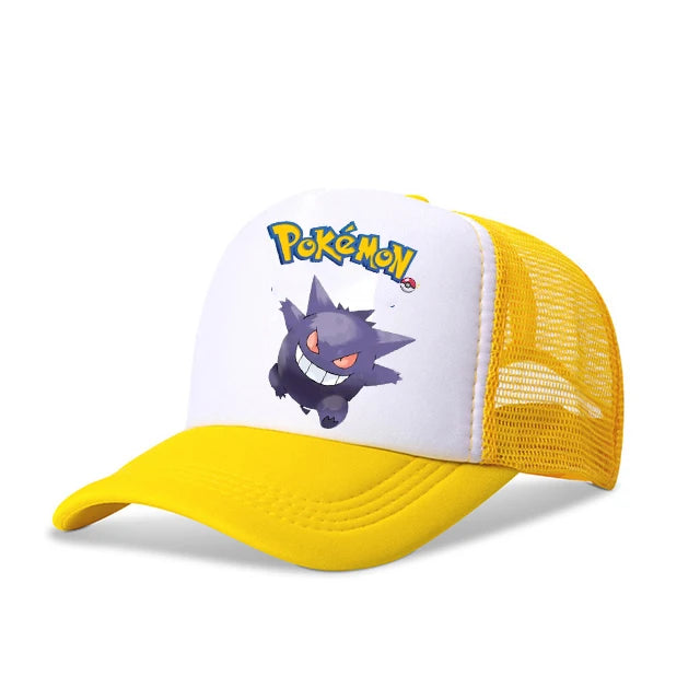 New Anime Pokemon Pikachu Baseball Caps Kid's Summer Mesh Hats Charmander Venusaur Mewtwo Hip Hop Hat Sports Snapback Cap Toys
