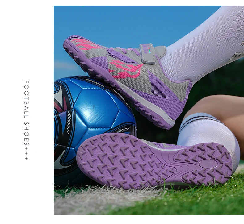 Chaussures de football pour enfants, crampons de soccer d'extérieur, chaussures de sport professionnelles pour garçons et filles, chaussures de terrain de football de haute qualité pour enfants 2026