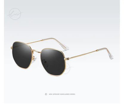 LM Kvinder Hexagon Solbriller Mænd Retro Polariserede Kørselsbelagte Spejlbriller UV400 Briller gafas de sol