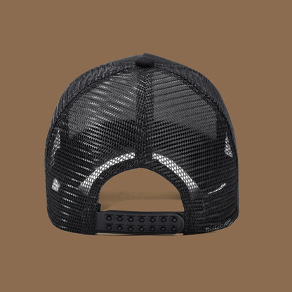 Gorra de camionero unisex con águila bordada y aplique: ideal para el día a día, para hacer deporte y como protección solar